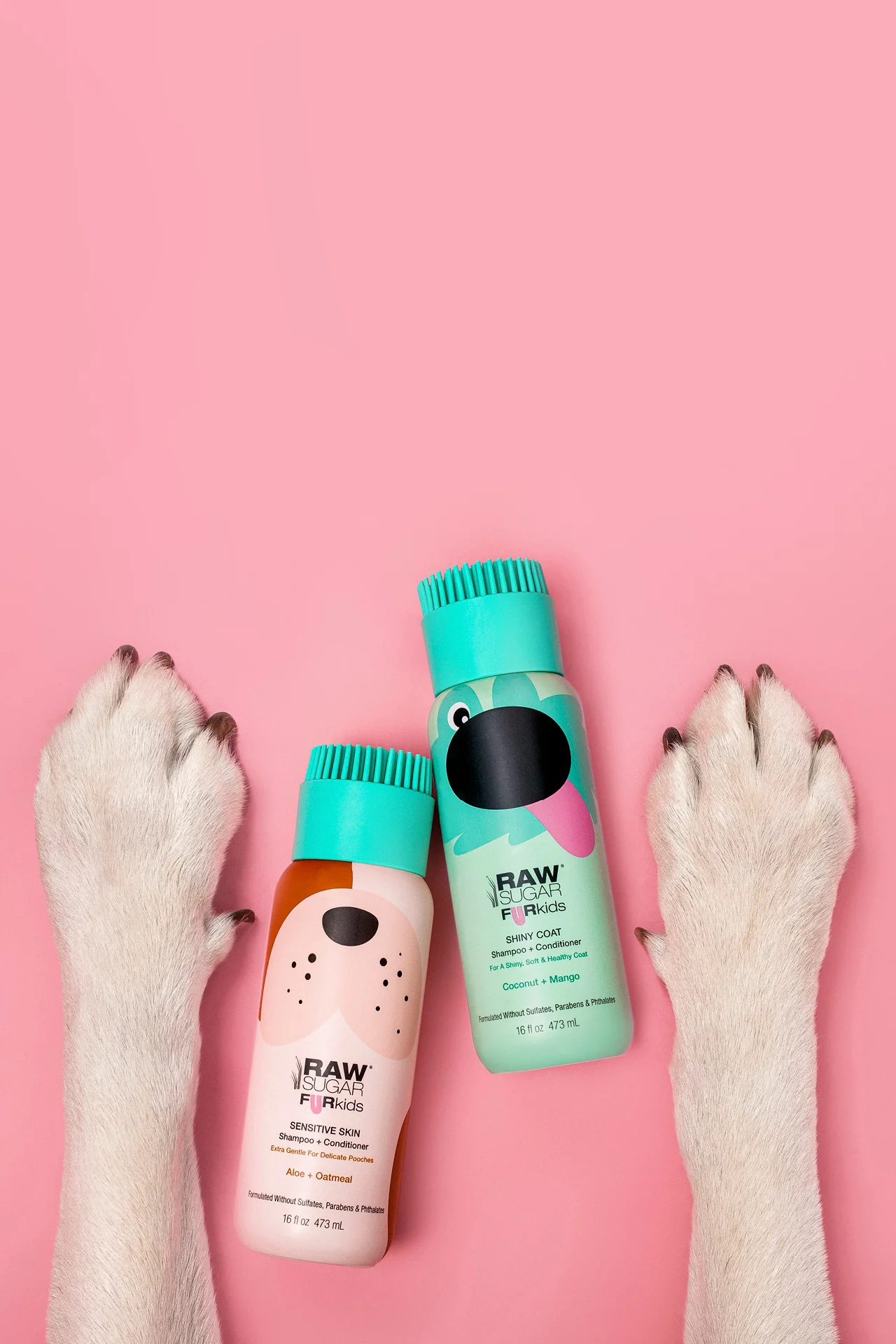 Fur Kids Sensitive Coat Shampoo + Conditioner | Aloe + Oatmeal | 16 oz - Image 12