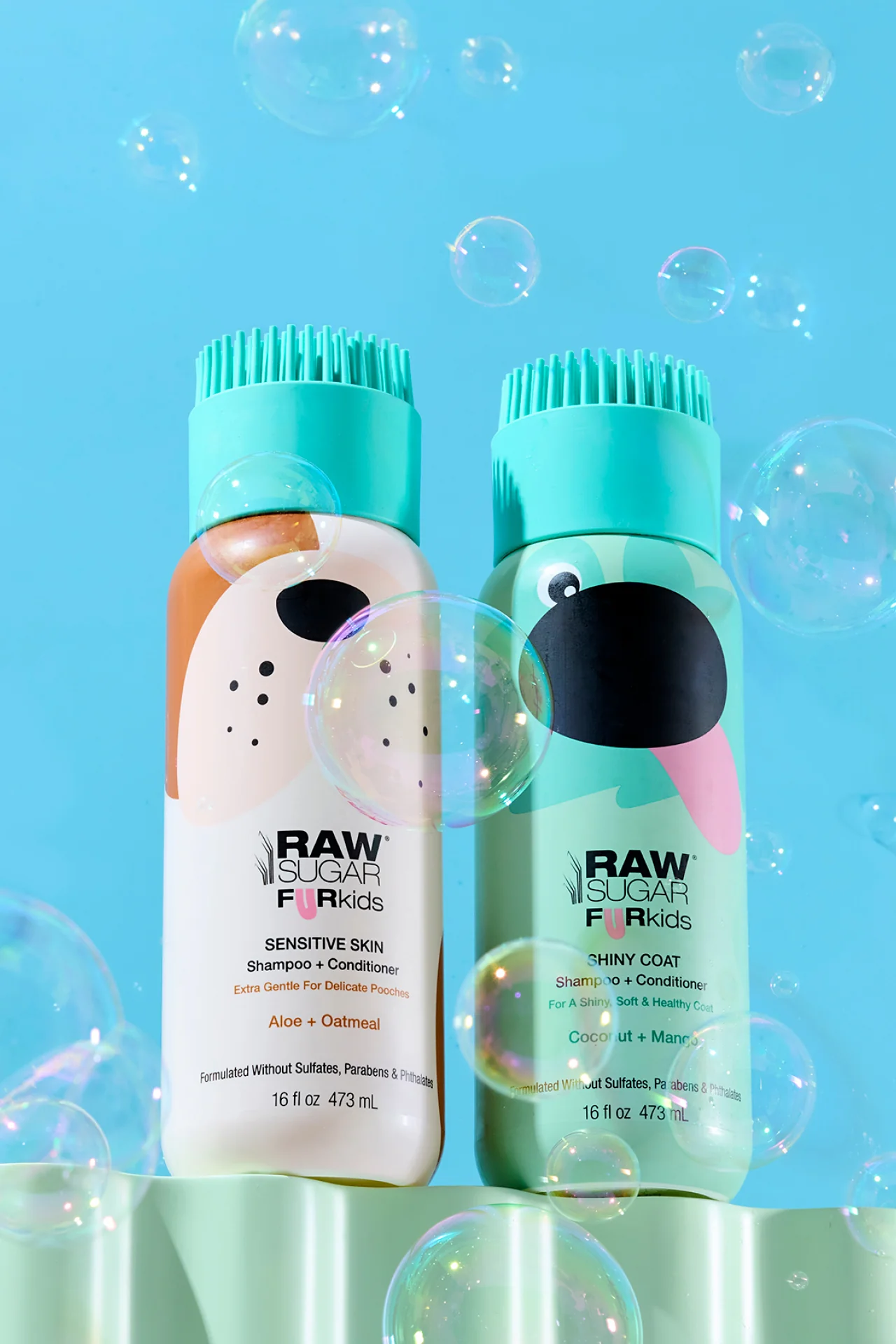 Fur Kids Sensitive Coat Shampoo + Conditioner | Aloe + Oatmeal | 16 oz - Image 8