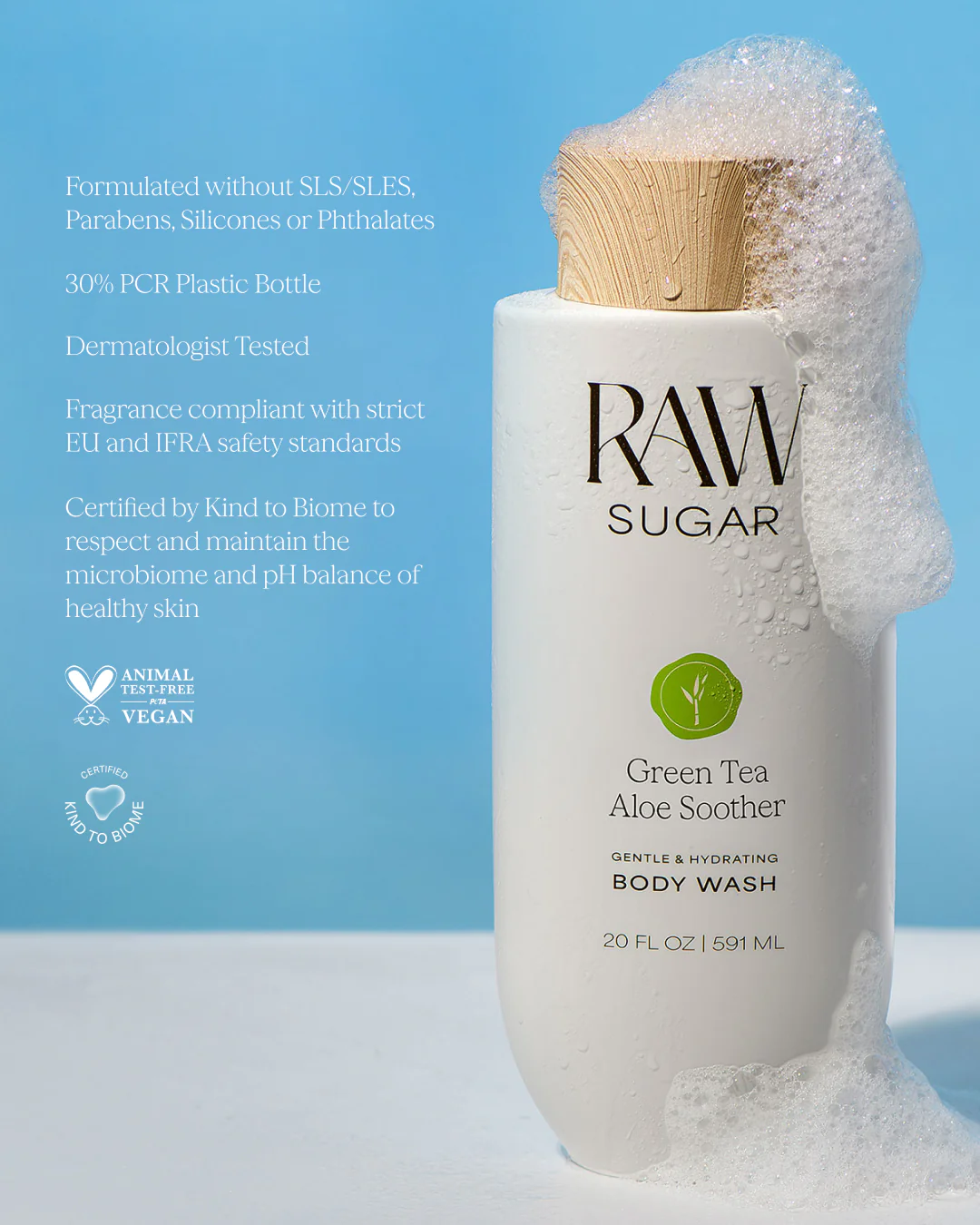 Green Tea Aloe Soother Body Wash | Green Tea + Aloe | 20 fl oz - Image 5