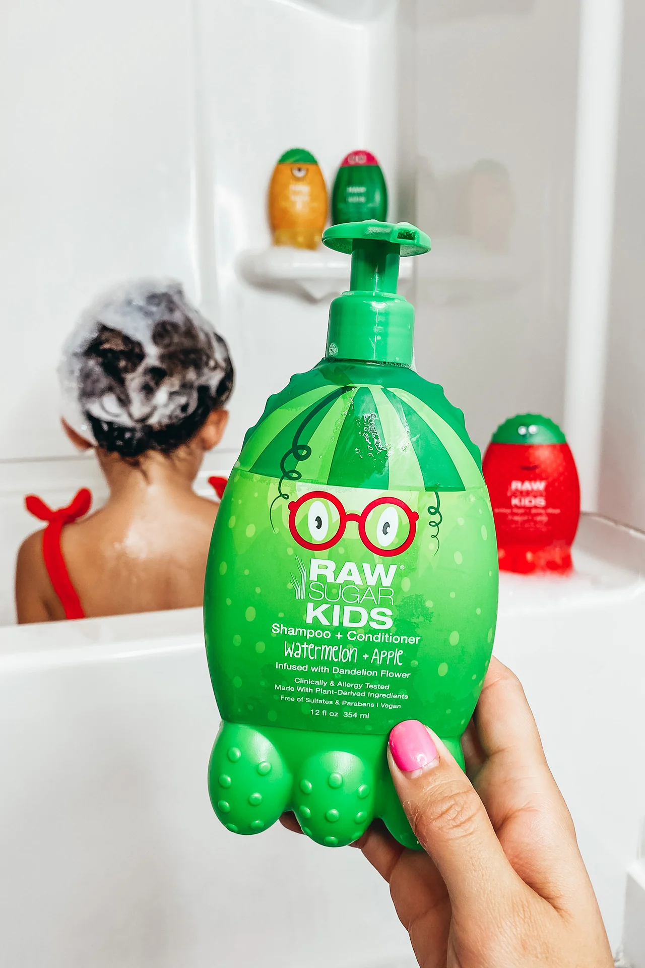 Kids' 2-in-1 Shampoo & Conditioner | Watermelon + Apple | 12 fl oz - Image 6