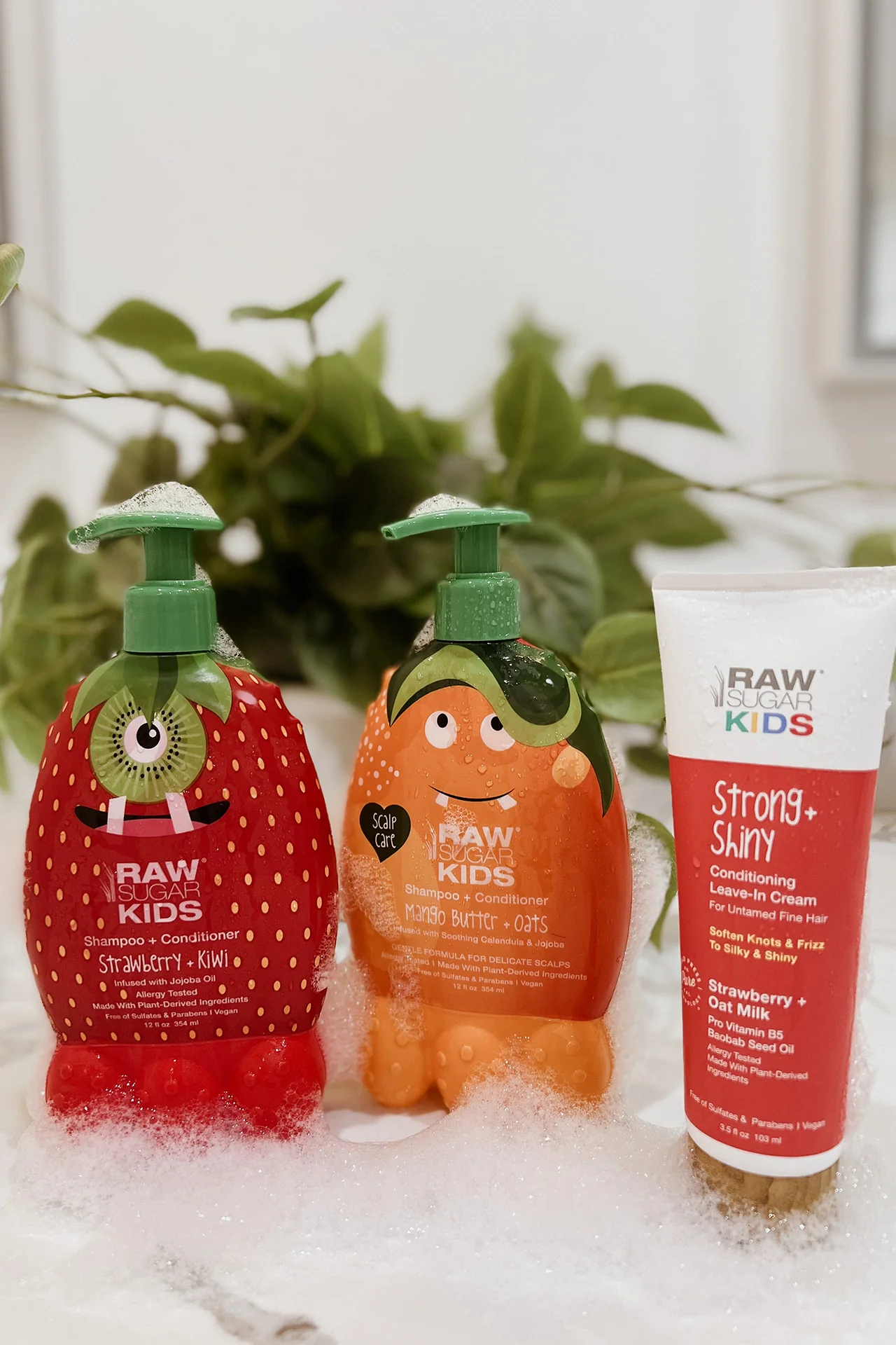 Kids' Strong + Shiny Leave-In Conditioning Cream | Strawberry + Oat Milk | 3.5 fl oz - Image 5