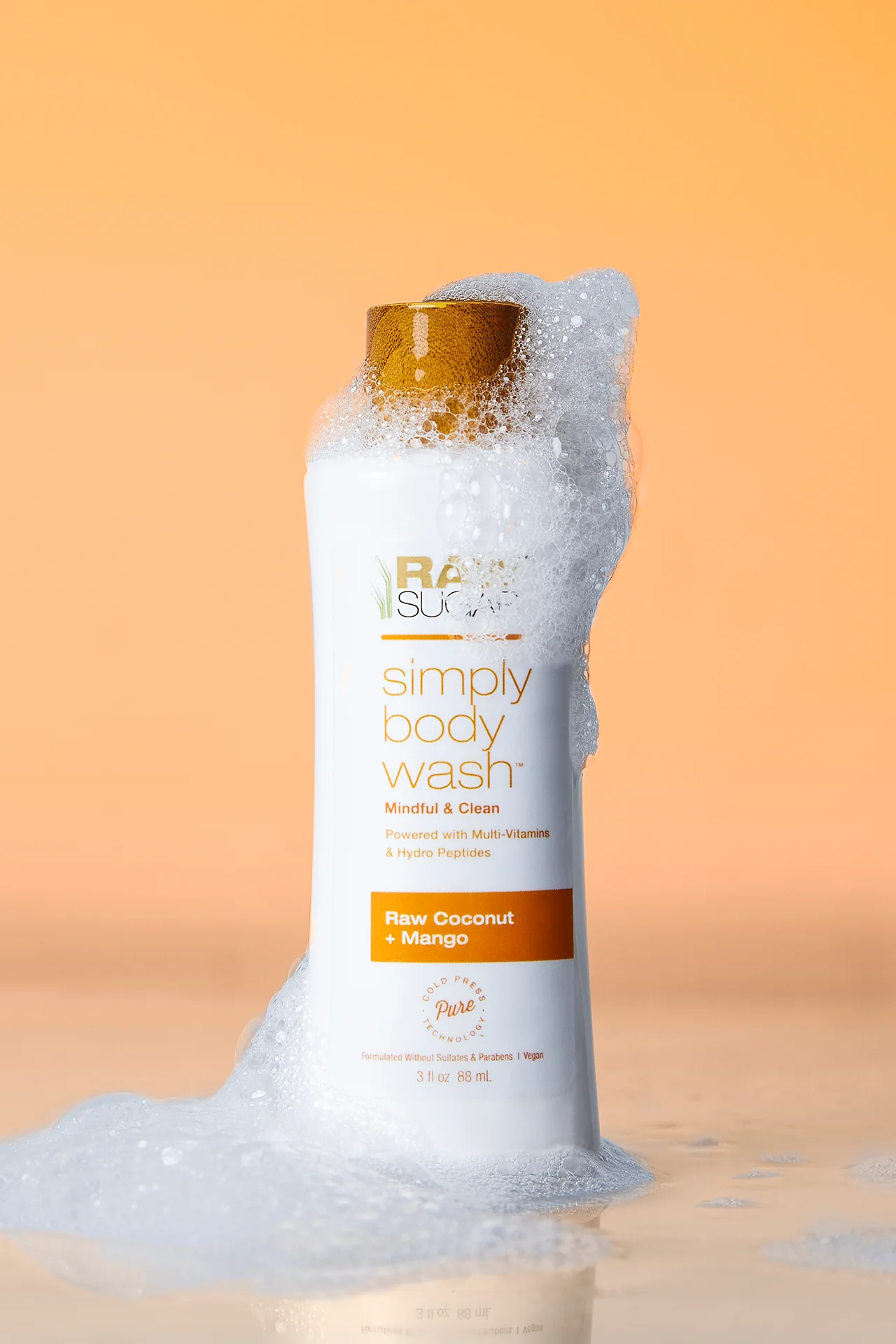 Simply Body Wash | Raw Coconut + Mango | 3 fl oz - Image 3