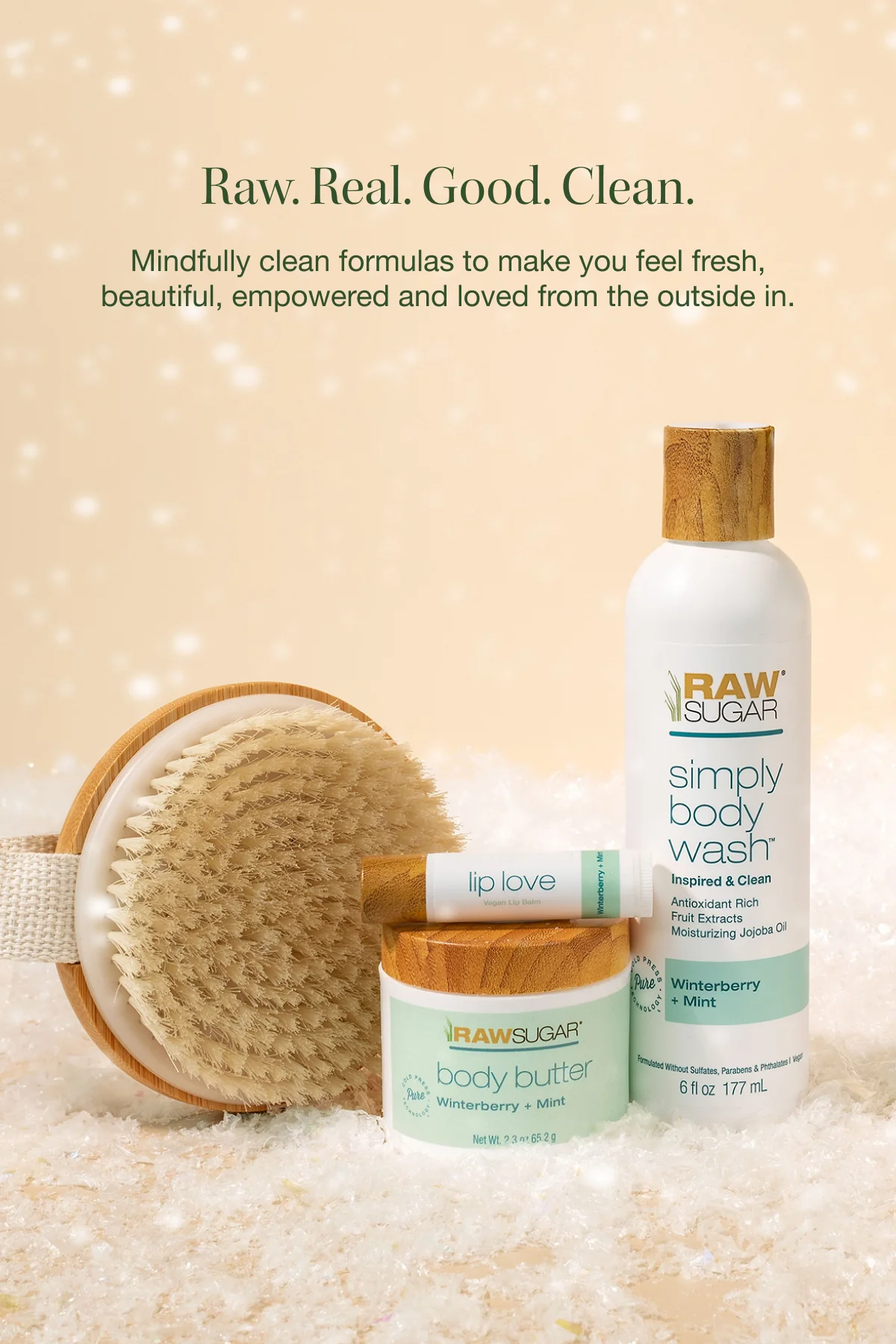 Sugar & Spice Body Bliss Kit | Winterberry + Mint | 4 Piece Set - Image 3