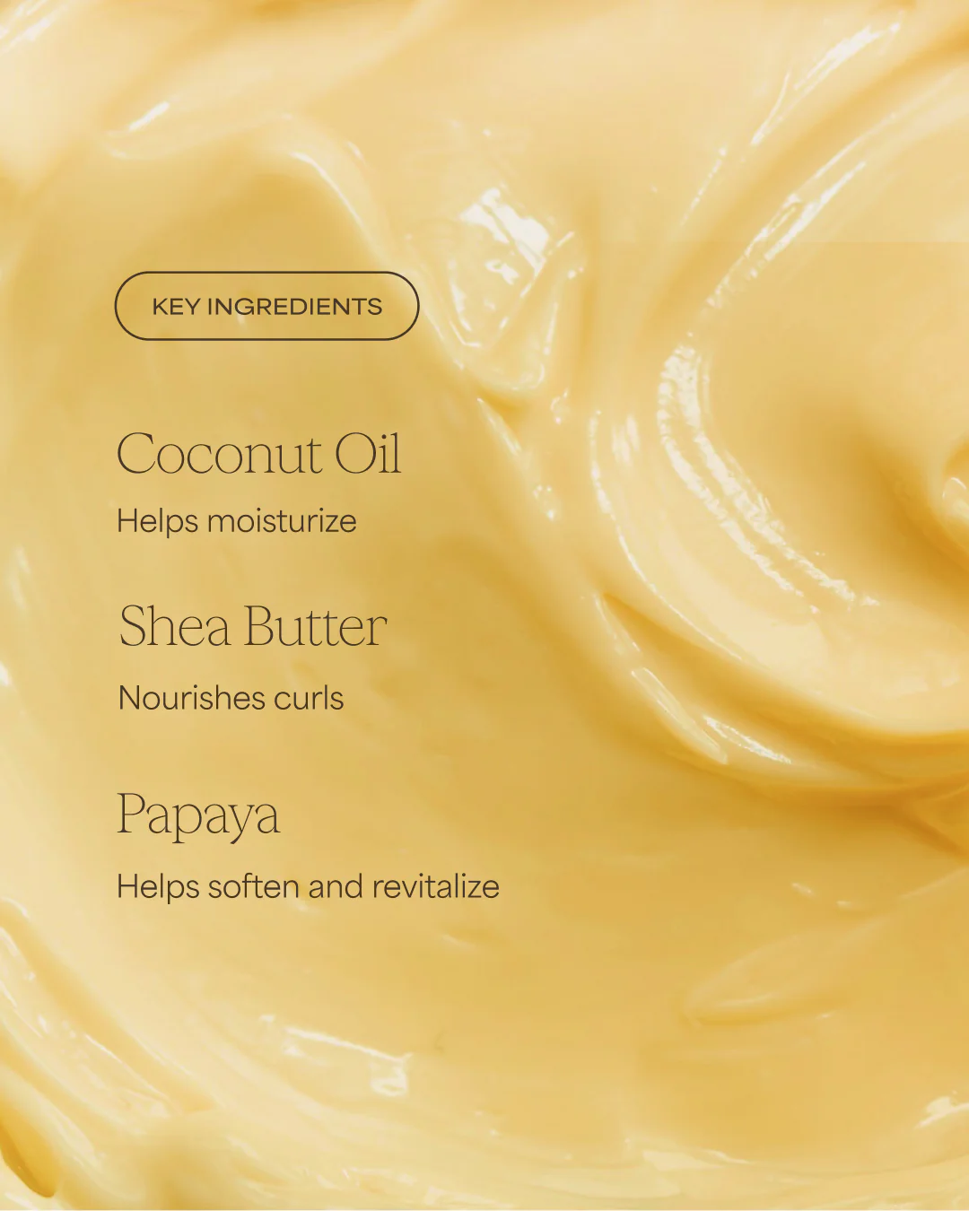 The Mighty Curl Hair Mask | Papaya + Coconut |10 fl oz - Image 3