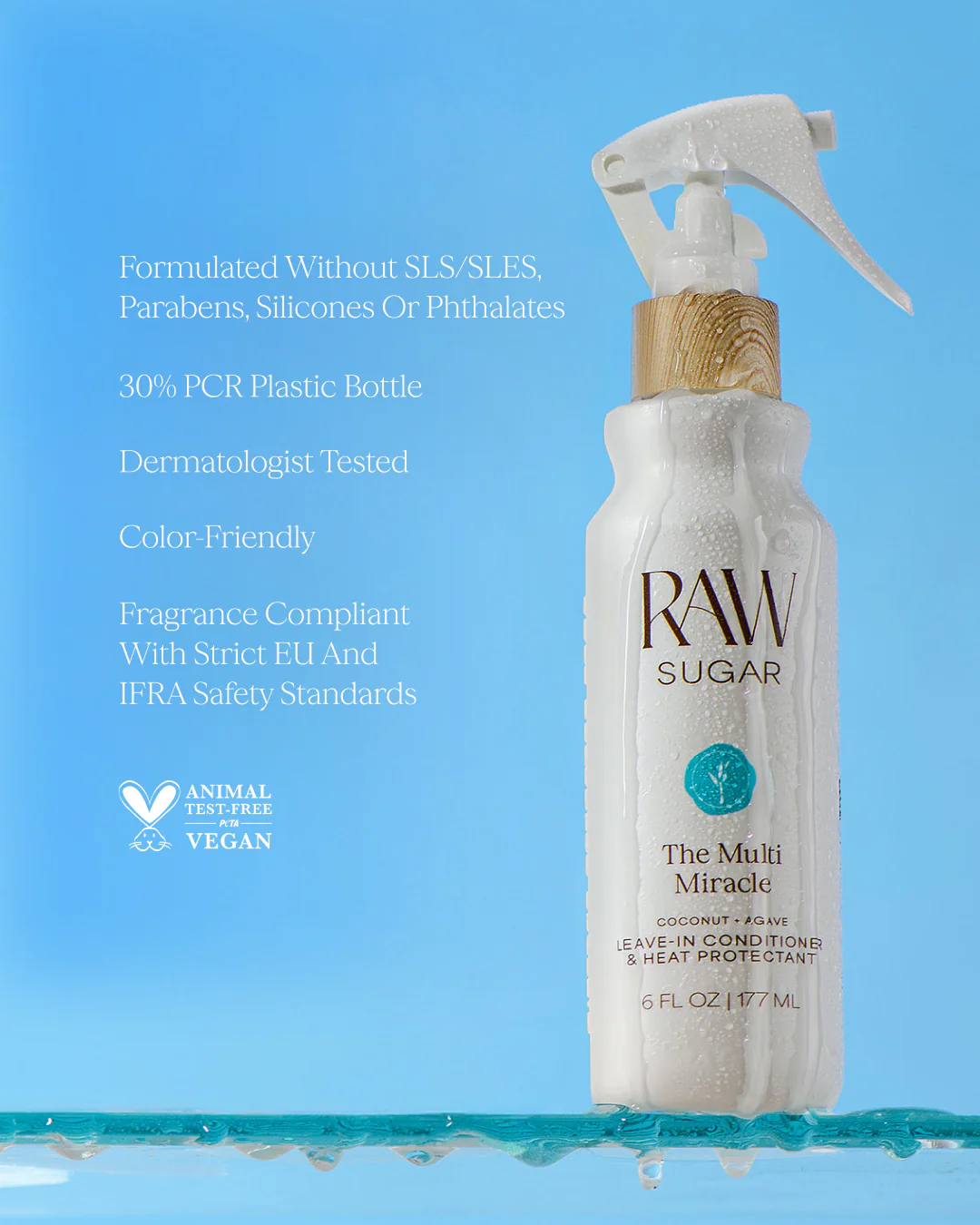 The Multi Miracle Leave-In Conditioner & Heat Protectant | Coconut + Agave | 6 fl oz - Image 4
